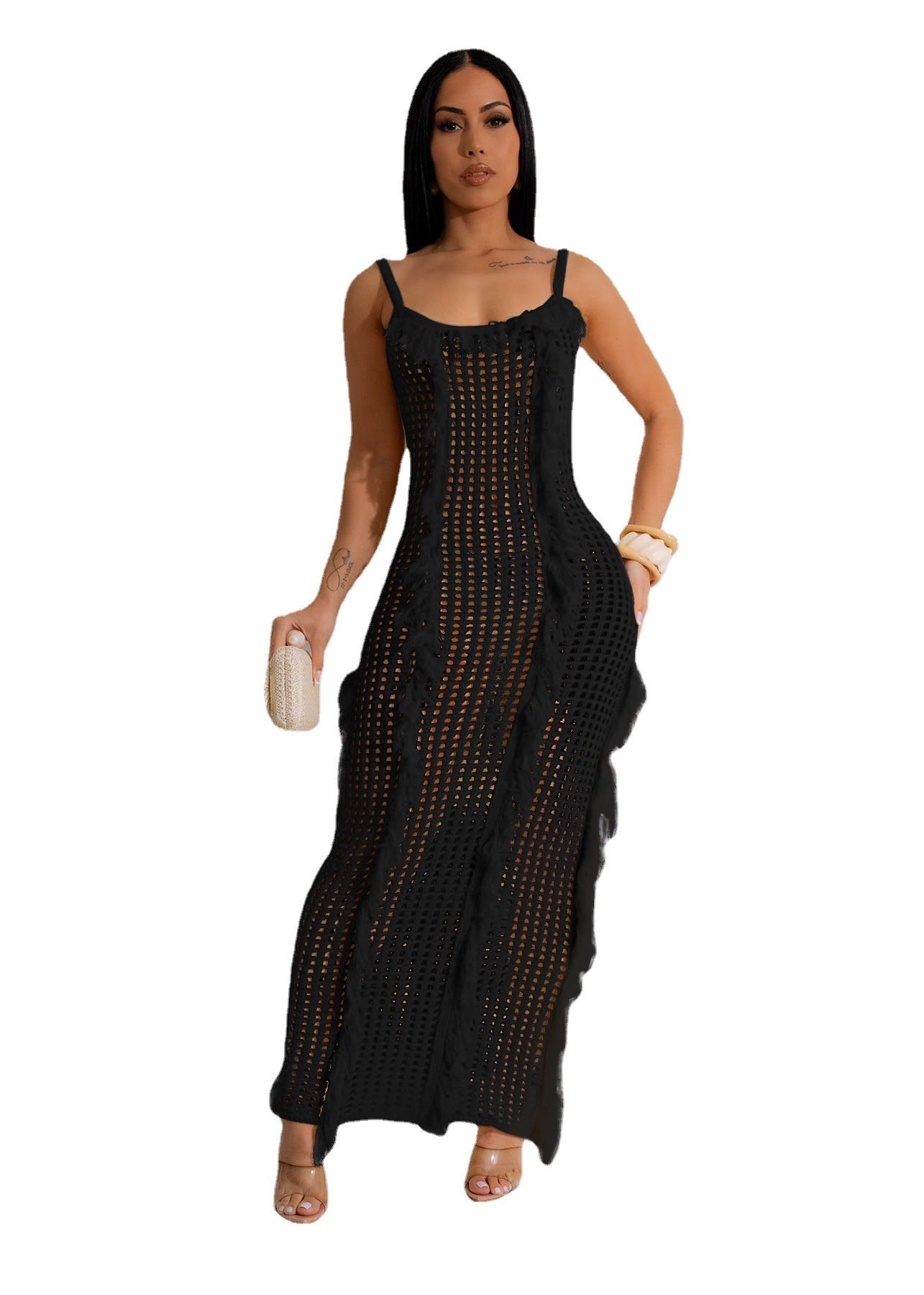 Women's Grid Elegant Sexy Cover Ups