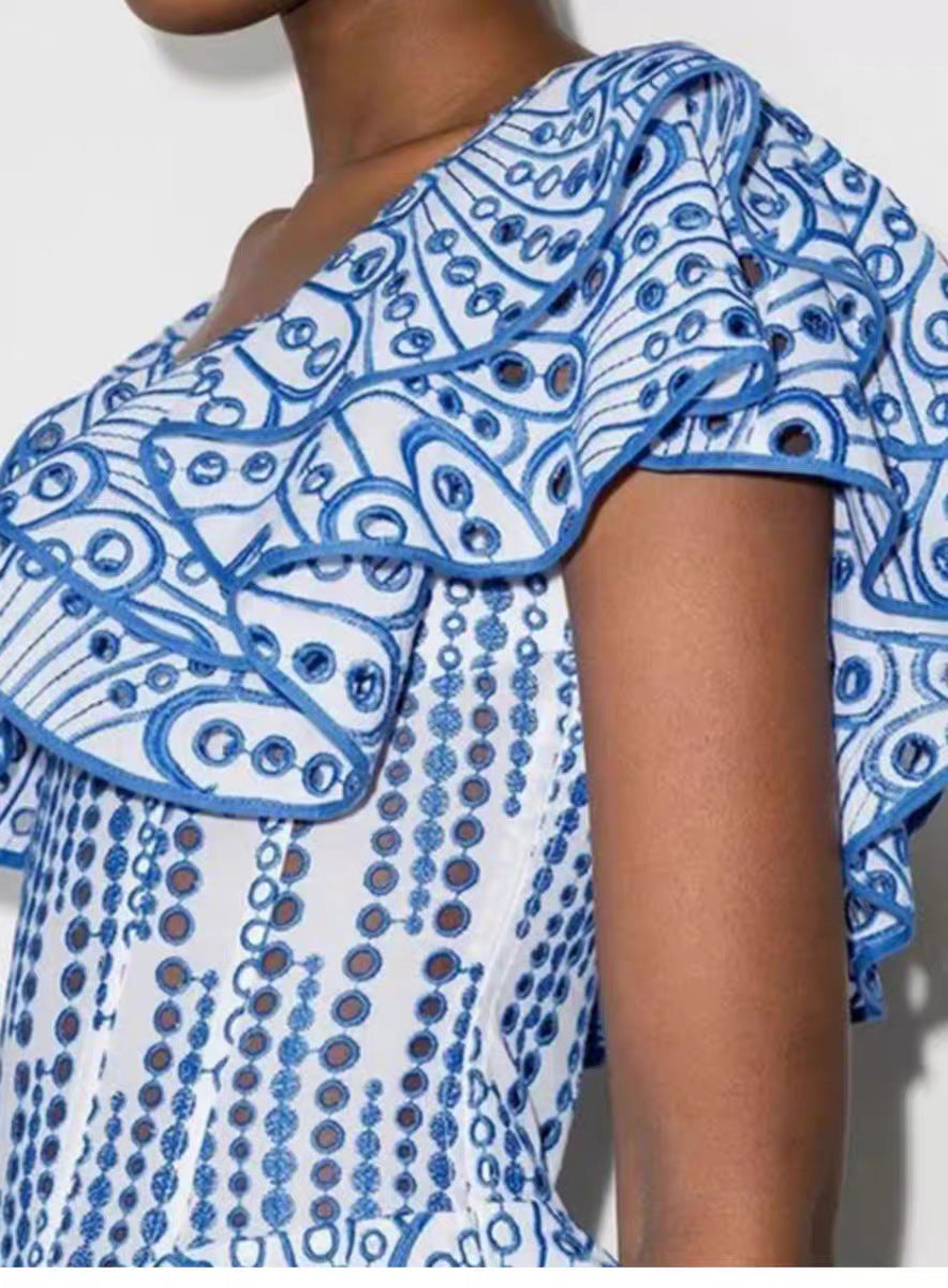 Women's Sheath Dress Vacation Simple Style Boat Neck Short Sleeve Solid Color Above Knee Holiday