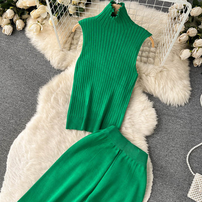 Holiday Women's Vacation Simple Style Solid Color Ice Silk Polyester Pants Sets Pants Sets