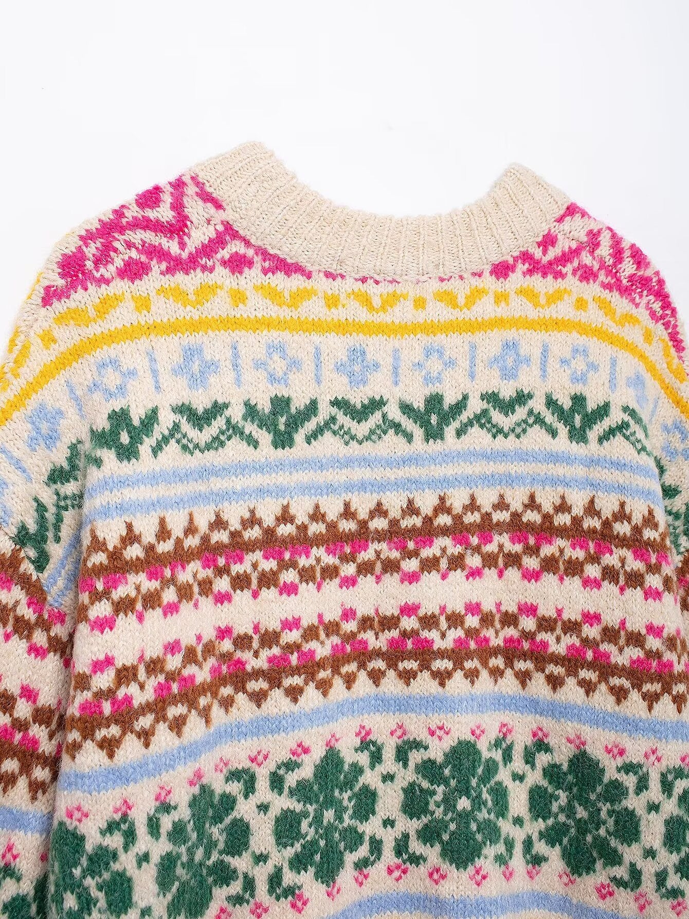 Women's Sweater Long Sleeve Sweaters & Cardigans Streetwear Flower