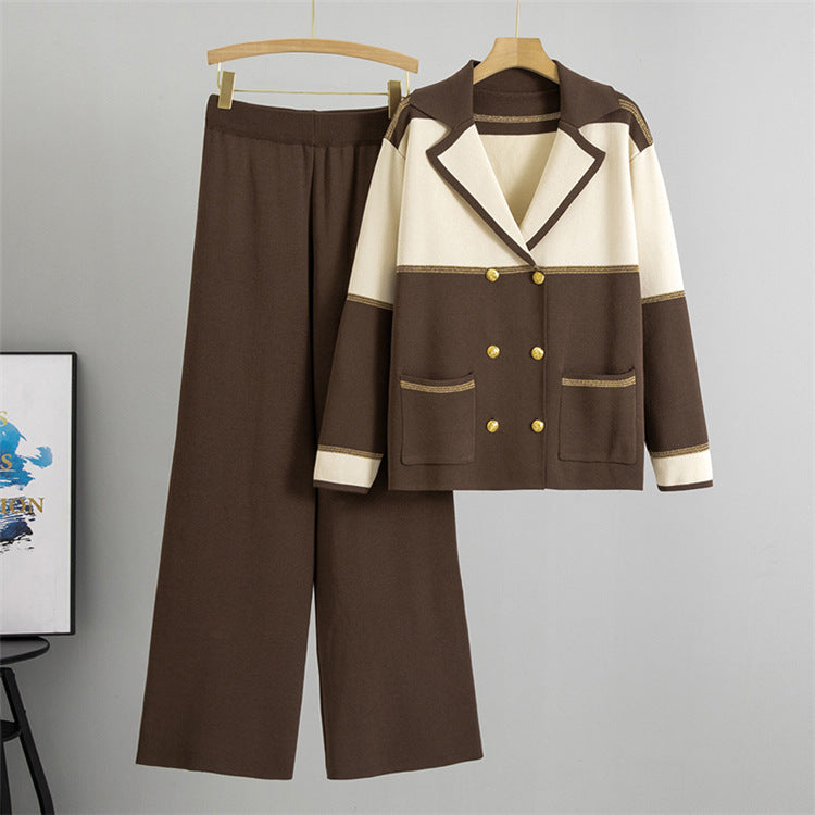 Holiday Daily Women's Vacation Simple Style Color Block Polyester Pants Sets Pants Sets