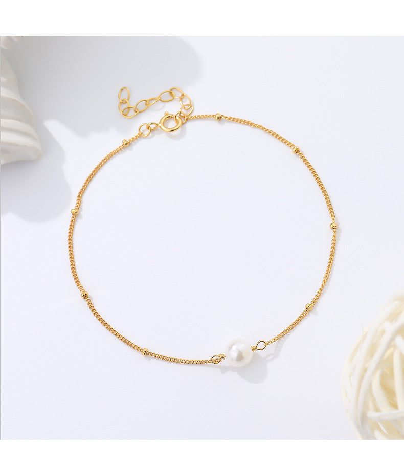 925 Sterling Silver Cuban Link Chain Curb Chain Bracelets Elegant Simple Style