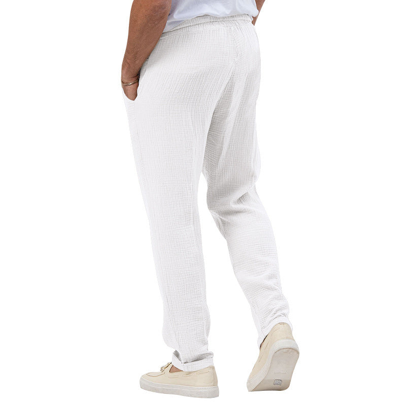 Men's Solid Color Simple Style Regular Fit Men's Bottoms