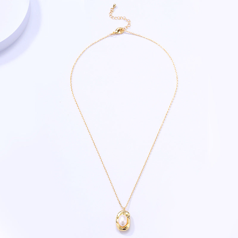 Gold Plated Pearl Jewelry Set