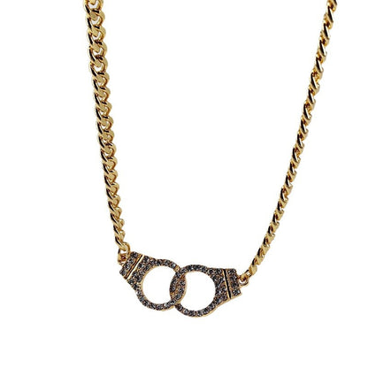 Crystal Chain Pendant Necklace