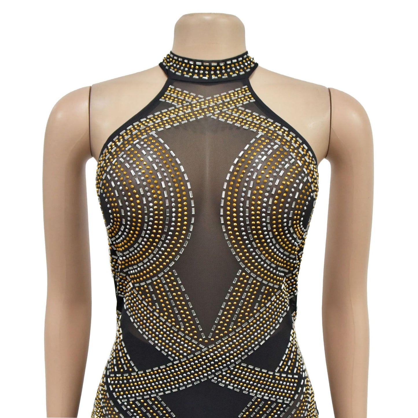 Women's Sheath Dress Elegant Halter Neck Sleeveless Solid Color Maxi Long Dress Cocktail Party