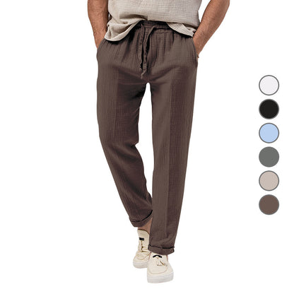 Men's Solid Color Simple Style Regular Fit Men's Bottoms