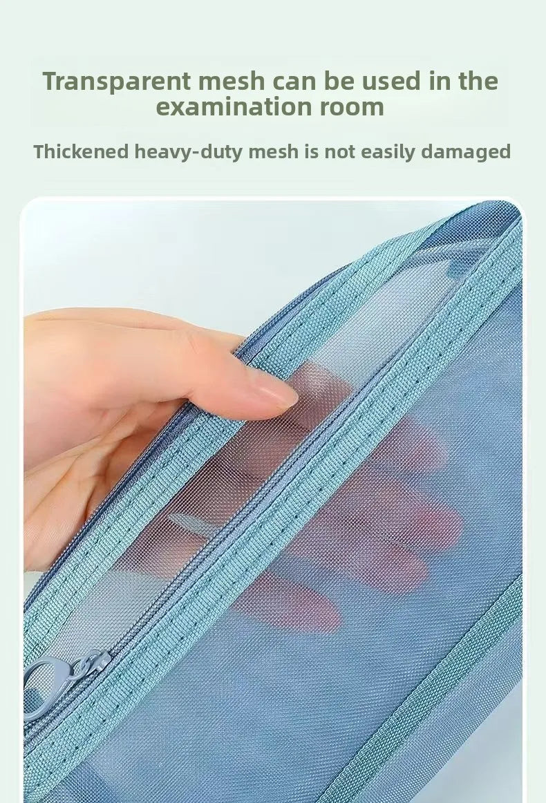 Transparent Polyester Pencil Case For Learning, Durable And Lightweight Stationery Organizer