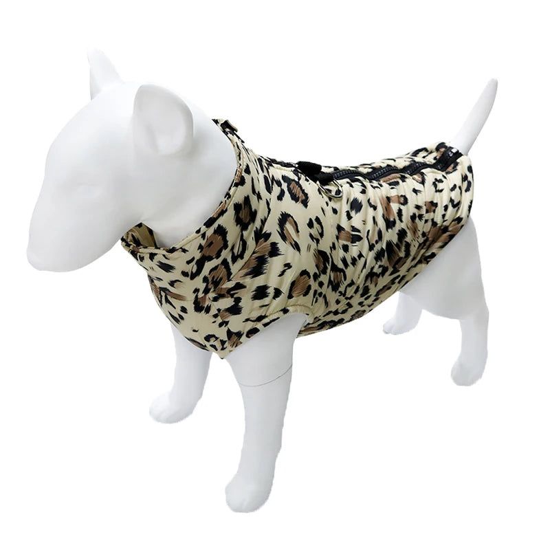 Camouflage Waterproof Dog Jacket Winter Warm Fleece Pet Clothes for Small Large Dogs Puppy Vest Chihuahua French Bulldog Costume