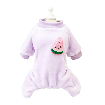 Kawaii Dog Jumpsuit Winter Warm Dog Clothes for Small Dogs Puppy Cat Costume Yorkie French Bulldog Clothing Chihuahua Pajamas