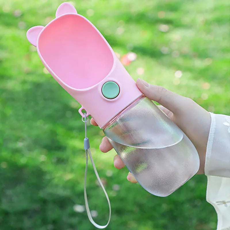 350ml Portable Travel Dog Water Bottle for Small Medium Dogs Outdoor Walking Puppy Water Dispenser Cats Feeder Bowl Pet Supplies