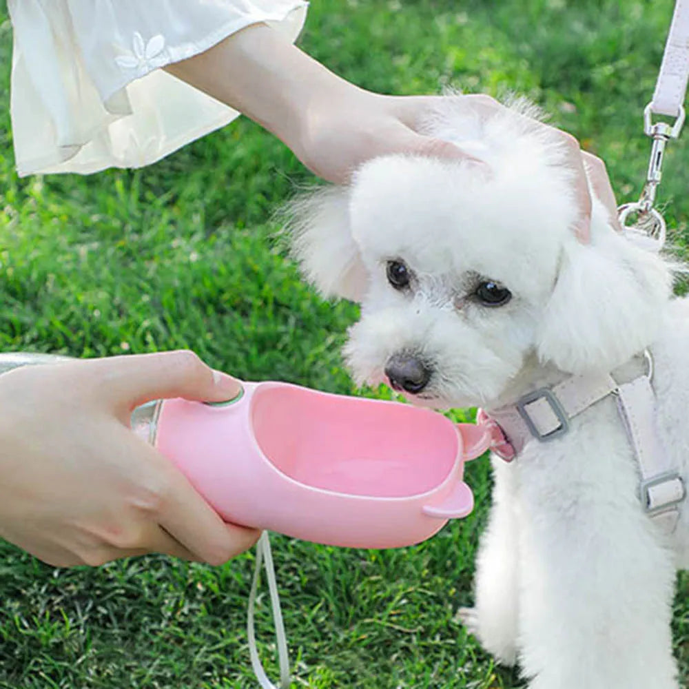 350ml Portable Travel Dog Water Bottle for Small Medium Dogs Outdoor Walking Puppy Water Dispenser Cats Feeder Bowl Pet Supplies