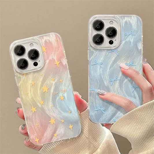Star Phone Case for Samsung Galaxy A55 A35 A33 A51 A31 A13 A12 A21S A22 A71 A72 A73 A02 A23 A04 A04E A30 A50 A20 A50S A30S A03S