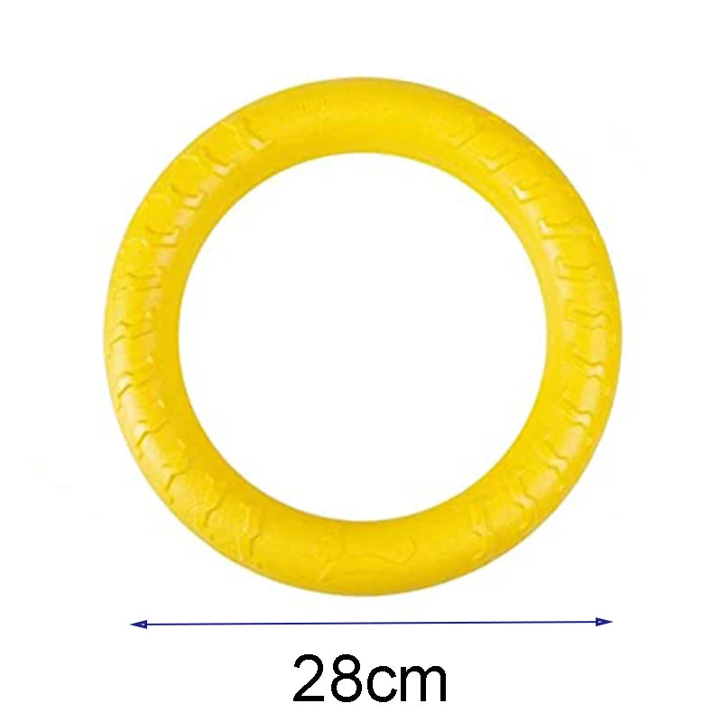 Pet Flying Discs Training Ring Puller Dog Toys For Big Large Dogs Bite Resistant Chew Ball Toy Floating Puppy Interactive Supply