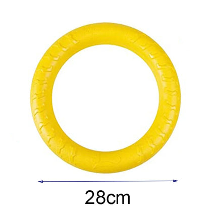 Pet Flying Discs Training Ring Puller Dog Toys For Big Large Dogs Bite Resistant Chew Ball Toy Floating Puppy Interactive Supply