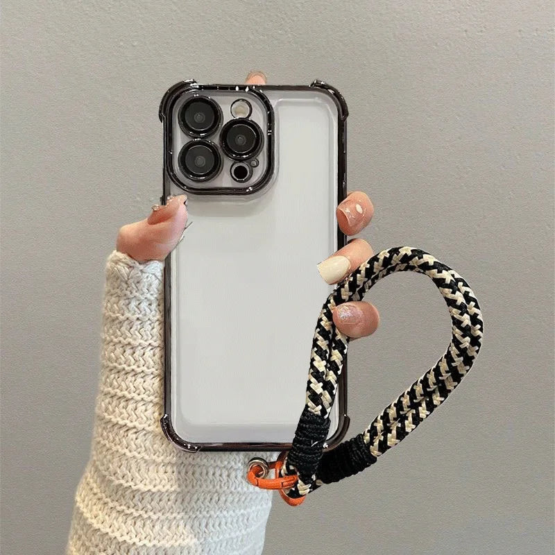 Luxury Butterfly Lanyard Rope Phone Case For Xiaomi POCO X7 X6 Pro F7 M7 X5 X3 F3 F4 F5 M4 M3 Mi 15T 14T Pro 15 Ultra 13 14 Skin