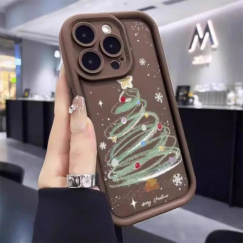 Cartoon Christmas Pattern Phone Cases For Motorola Moto Edge 50 Pro 60 Fusion 40 NEO G84 G54 G75 G35 G85 5G G32 G52 G60 Case