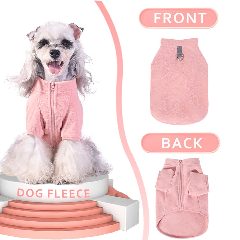 Fleece Pet Dog Clothes for Small Dogs Winter Warm Puppy Cat Jacket Chihuahua Costume French Bulldog Outfits Pug Coat Yorkie Vest