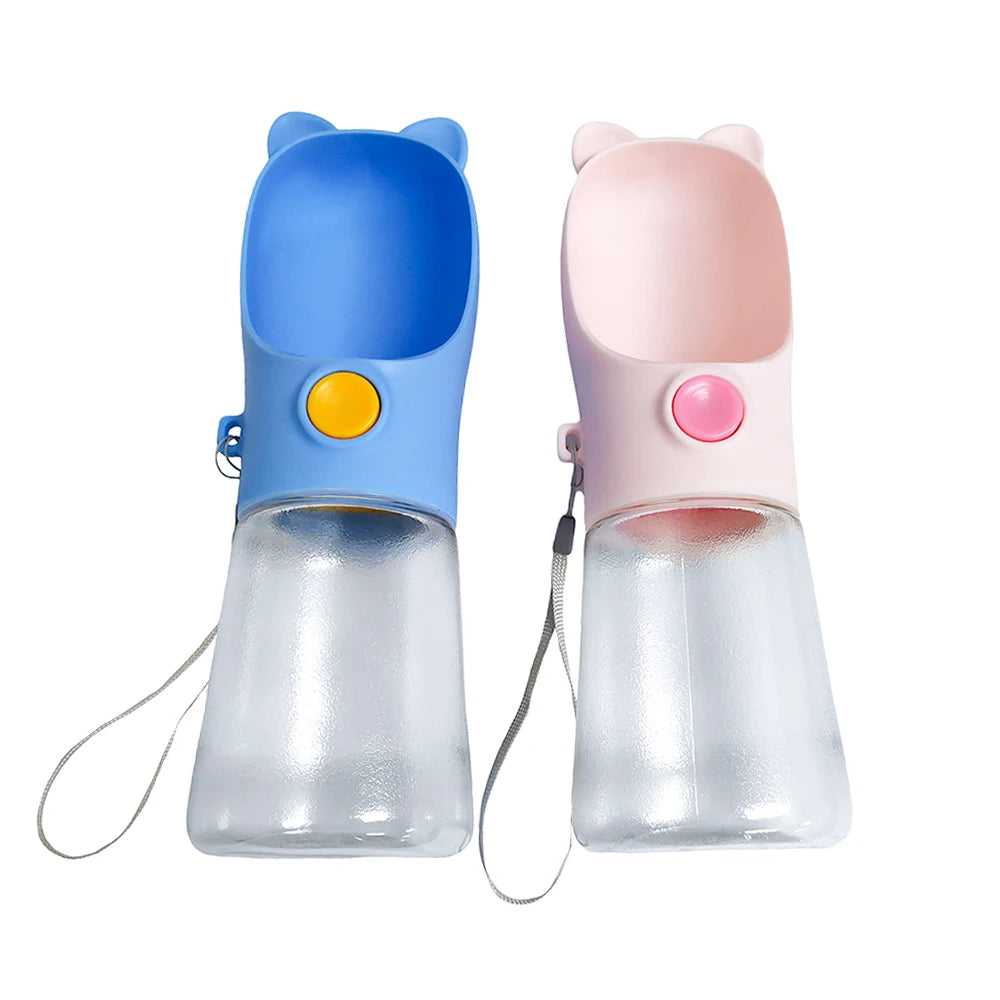 350ml Portable Travel Dog Water Bottle for Small Medium Dogs Outdoor Walking Puppy Water Dispenser Cats Feeder Bowl Pet Supplies