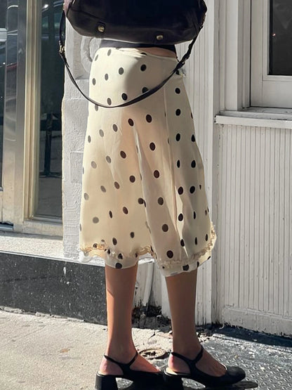 fashionY2K Aesthetic Korean Fashion Polka Dot Skirts Low Waisted Cute Outfits Vintage Harajuku Chic Women Bottoms