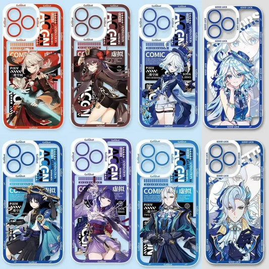 Case For OPPO Reno 7 4G 10 Pro Plus 11 11F 7Z 8Z 5Z 6Z 2Z 5 6 8 Pro 4 2F 8T 5G Cover Genshin Impact Soft INS