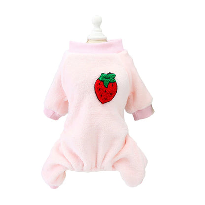 Kawaii Dog Jumpsuit Winter Warm Dog Clothes for Small Dogs Puppy Cat Costume Yorkie French Bulldog Clothing Chihuahua Pajamas
