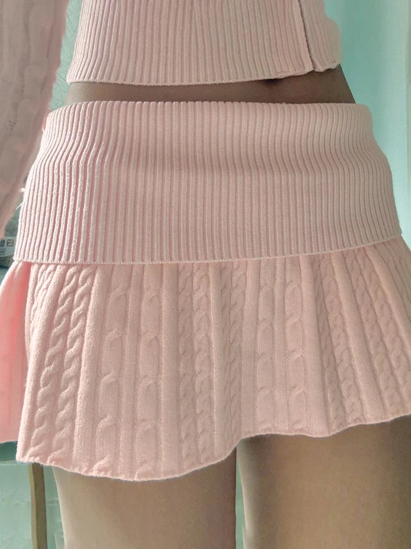 fashion Sexy Pleated Preppy Style Skirt for Women Y2K Aesthetic Low Waisted Slim Pink Outfits Vintage Casual Cute Bottoms