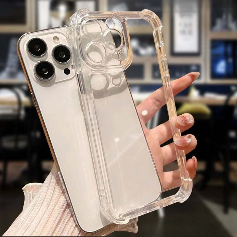 Luxury Shockproof Transparent Phone Case For Huawei Honor 400 Pro Lite X9B X6C X7D Nova 7SE Clear Soft Protective Bumper Cases