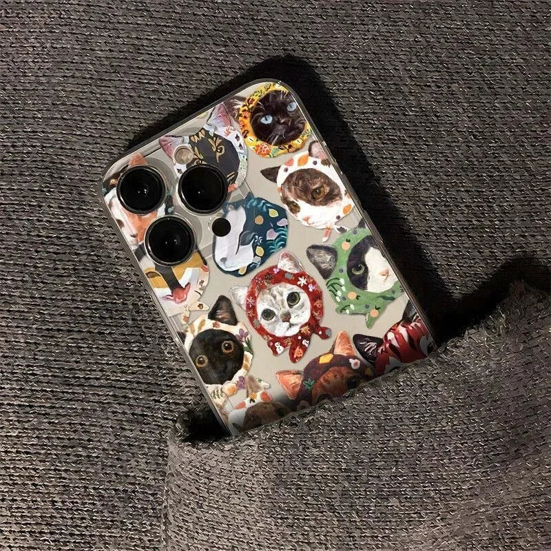 Phone Case For Motorola Moto Edge 40 Pro G53 G30 G32 G73 G72 G71 G22 G52 G60 G60S G9 Play Plus Shell TPU Black Cat