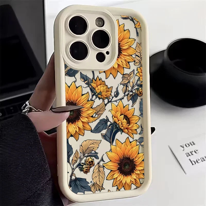 Case for Motorola Moto Edge 50 Pro 60 Fusion 40 NEO G84 G54 G75 G35 G85 5G G32 G52 G60 Silicone INS Starry Sky Sunflowers Cover