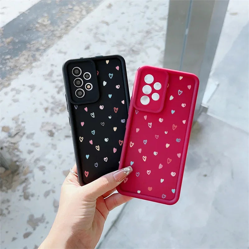 Graffiti Love Heart Case For OPPO A78 A79 A58 A18 A38 A98 A5 F29 Pro A17 A16 A15 A16K A53 A33 A32 A74 A95 A54 A55 4G A72 A73 A36