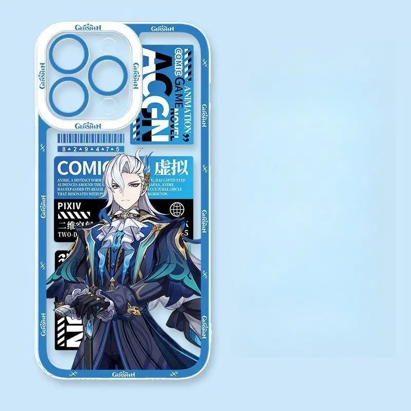 Case For OPPO Reno 7 4G 10 Pro Plus 11 11F 7Z 8Z 5Z 6Z 2Z 5 6 8 Pro 4 2F 8T 5G Cover Genshin Impact Soft INS