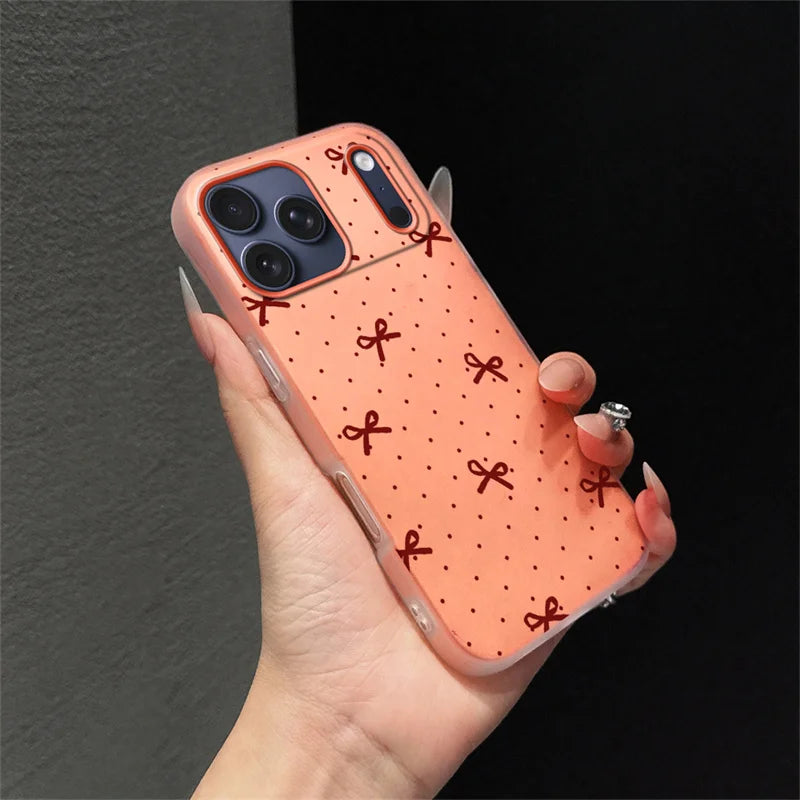Phone Case For Huawei Honor 400 Pro Magic 6 Lite 90 Lite X9B X7B Polka Dot Red Bowknot Matte Soft Candy Full Protection Shell
