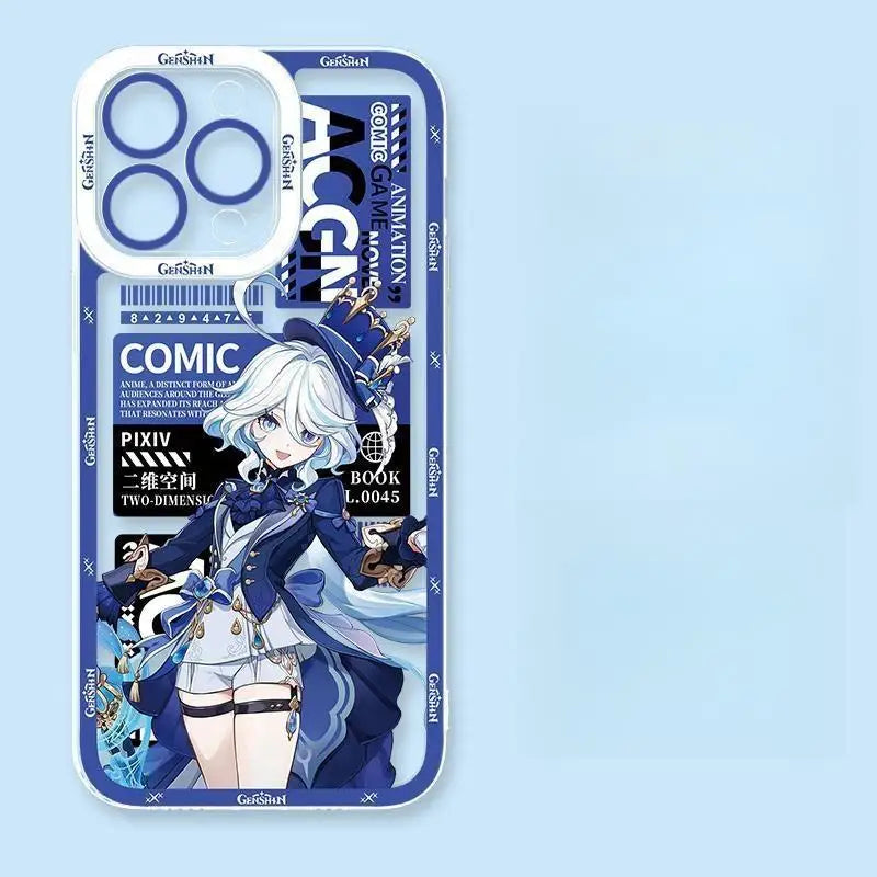 Case For OPPO Reno 7 4G 10 Pro Plus 11 11F 7Z 8Z 5Z 6Z 2Z 5 6 8 Pro 4 2F 8T 5G Cover Genshin Impact Soft INS