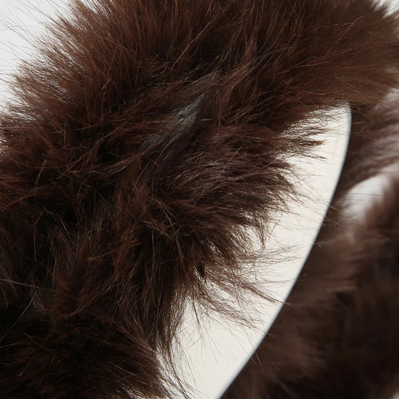 fashion Retro   Fashion Solid Aesthetic Furry Belts Vintage Chic Adjustable Accessories Korean Casual Drawstring Belts