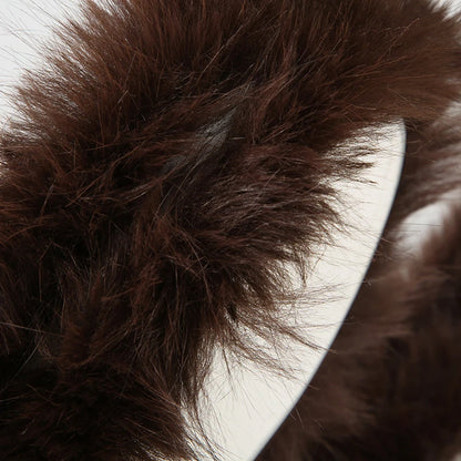 fashion Retro   Fashion Solid Aesthetic Furry Belts Vintage Chic Adjustable Accessories Korean Casual Drawstring Belts