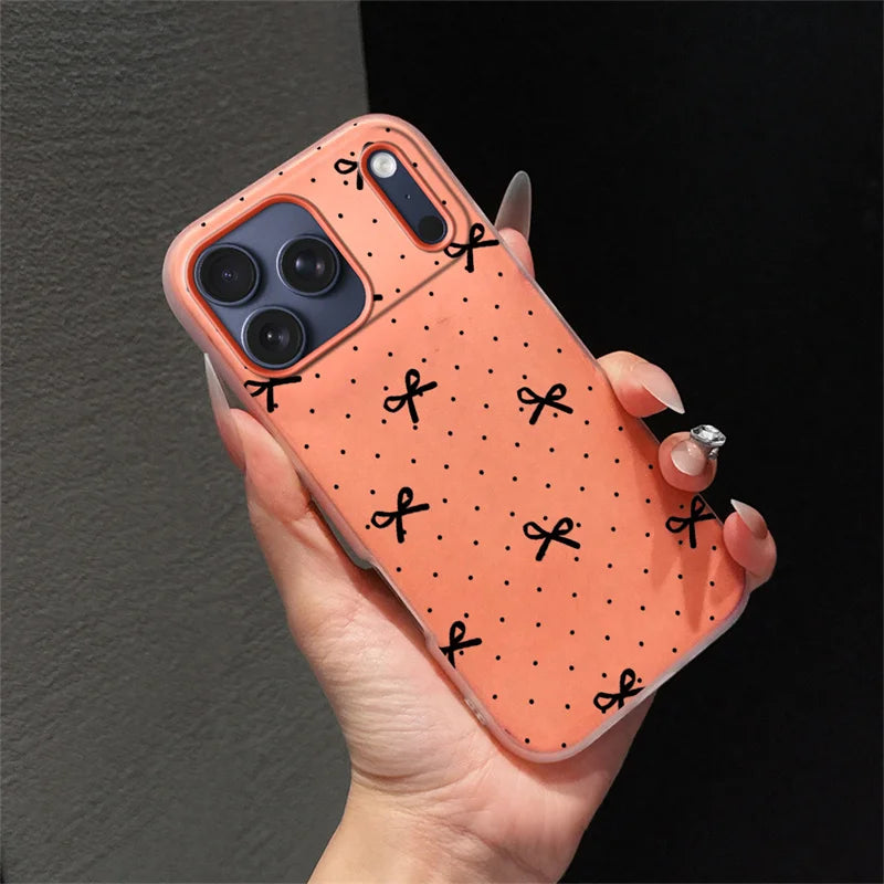 Phone Case For Huawei Honor 400 Pro Magic 6 Lite 90 Lite X9B X7B Polka Dot Red Bowknot Matte Soft Candy Full Protection Shell