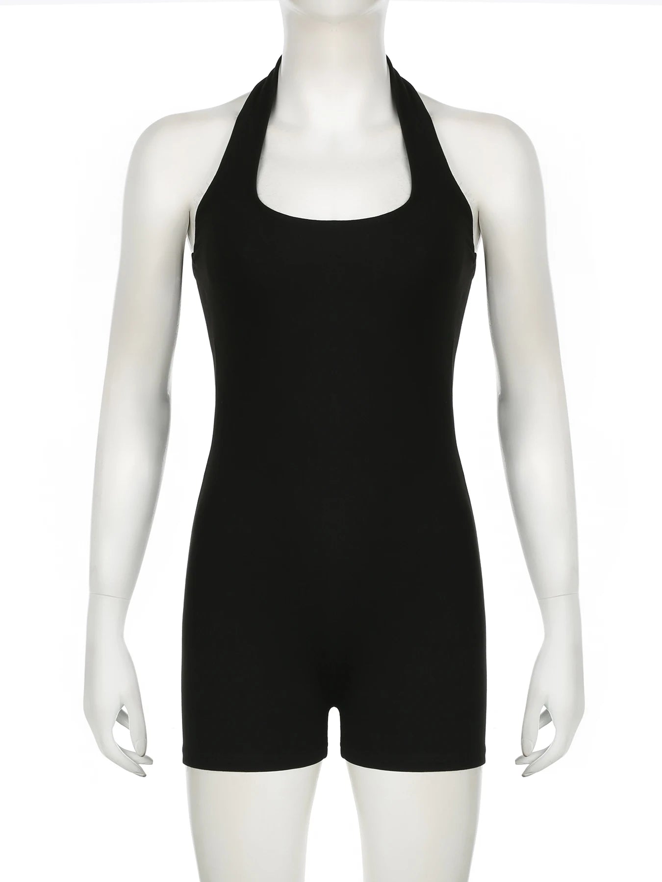 fashionStreetwear Halter Slim Basic Rompers Backless Solid 90s Elastic Sexy Hottie Clothes Fashion Vintage Casual Outfits