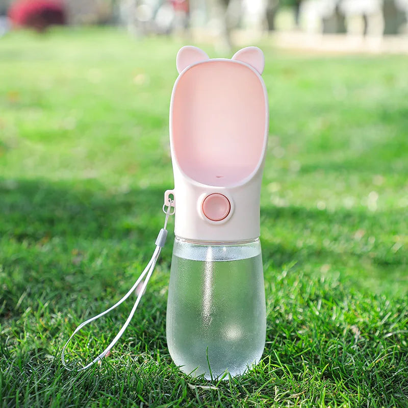 350ml Portable Travel Dog Water Bottle for Small Medium Dogs Outdoor Walking Puppy Water Dispenser Cats Feeder Bowl Pet Supplies