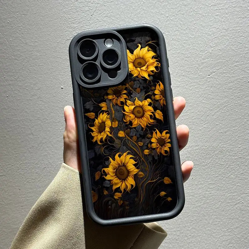 Case for Motorola Moto Edge 50 Pro 60 Fusion 40 NEO G84 G54 G75 G35 G85 5G G32 G52 G60 Silicone INS Starry Sky Sunflowers Cover