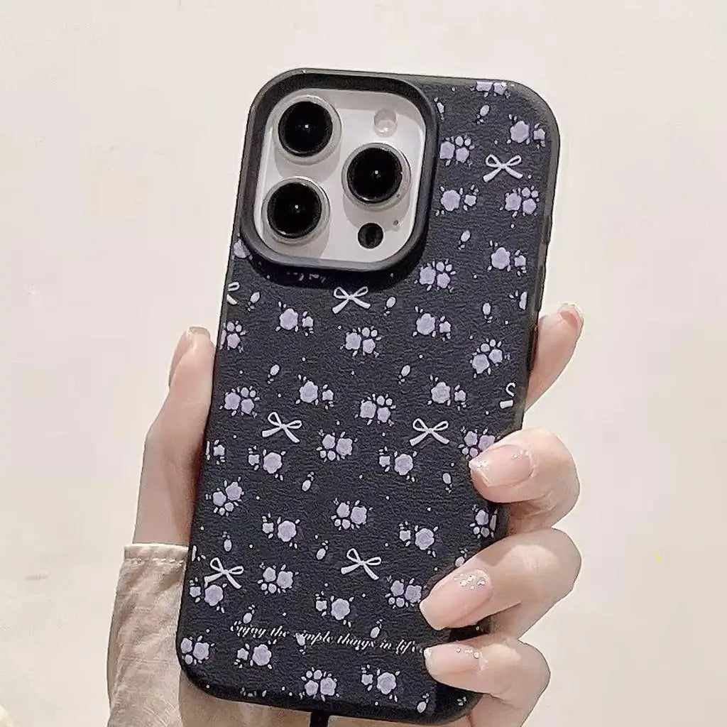 Phone Case For Xiaomi Redmi Note 14 13 12 Pro Plus Redmi A5 A3 14C Cover Cute Cherry Flower Lichee Pattern Full Protection Skin