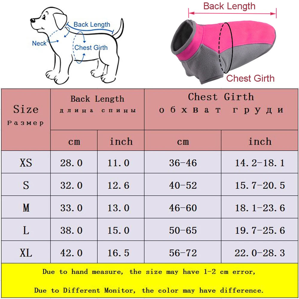 Super Stretch Fleece Pet Dog Clothes For Small Medium Dogs Winter Puppy Dog Sweatshirt French Bulldog Coat Chihuahua Pug Outfits