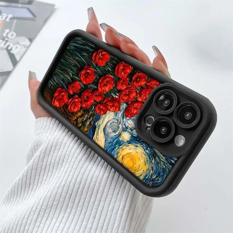 Case for Motorola Moto Edge 50 Pro 60 Fusion 40 NEO G84 G54 G75 G35 G85 5G G32 G52 G60 Silicone INS Starry Sky Sunflowers Cover