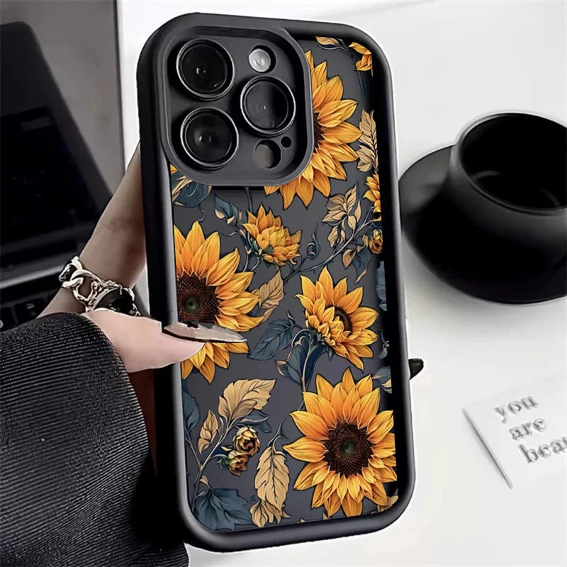 Case for Motorola Moto Edge 50 Pro 60 Fusion 40 NEO G84 G54 G75 G35 G85 5G G32 G52 G60 Silicone INS Starry Sky Sunflowers Cover