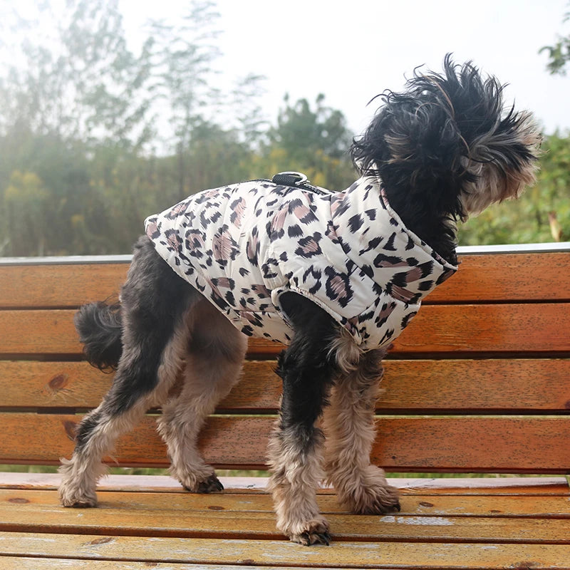 Camouflage Waterproof Dog Jacket Winter Warm Fleece Pet Clothes for Small Large Dogs Puppy Vest Chihuahua French Bulldog Costume