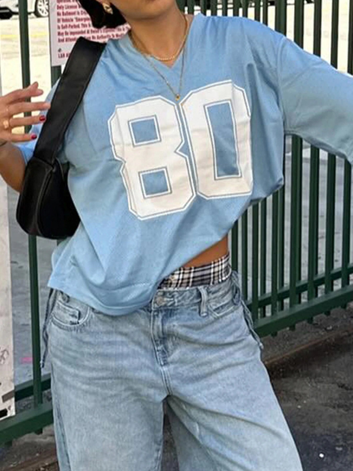 fashion Digital Print Loose Tee Shirts V-neck Streetwear Oversized Women's Outfits Short Sleeves Fashion Aesthetic Cloth