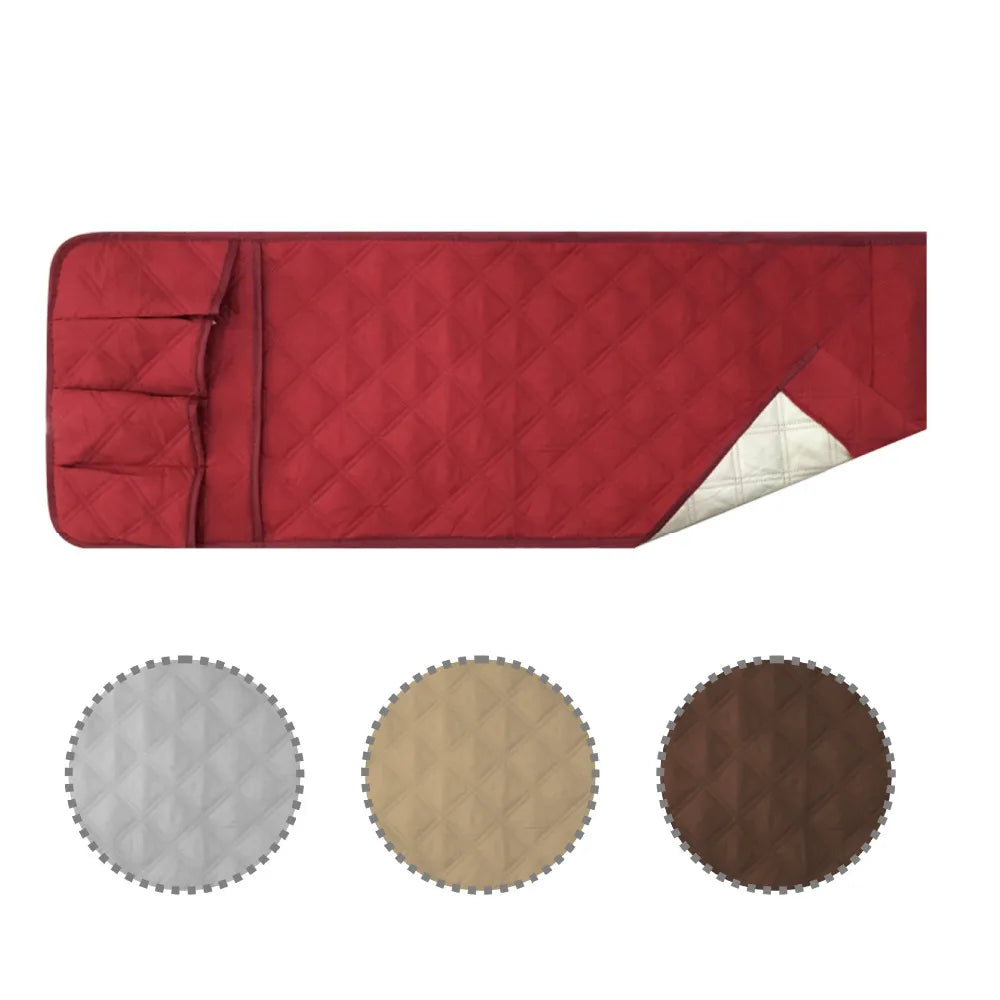 5 Pockets Waterproof Sofa Armrest Storage Organizer for Phone, Book, Magazines, TV Remote Control Couch Chair Arm Rest Covers