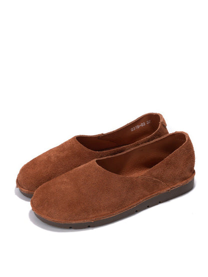 Women Summer Genuine Leather Soft Flat Shoes