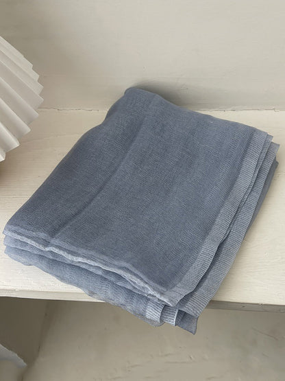 Women Summer Casual Pure Color Shawl Scarf