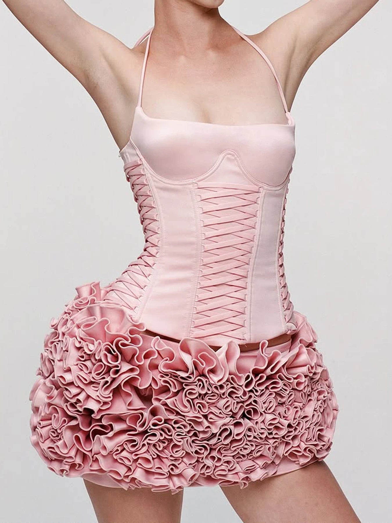 fashionFashion Halter Backless Solid Tops Bandage Basic Sexy Streetwear Slim Chic Vest Casual 90s Y2k Vacation Outfits